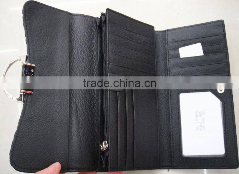 New hot Lady pu leather wave zigzag glitter hot wallet