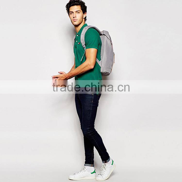 100% Cotton Green Solid Color Men Polo Shirt PS0110A