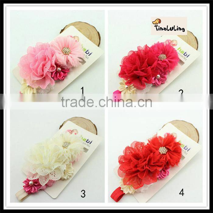 2015 new 1.5X 36 cm flower hairband headband hair accessories with jewelry TLLC-46