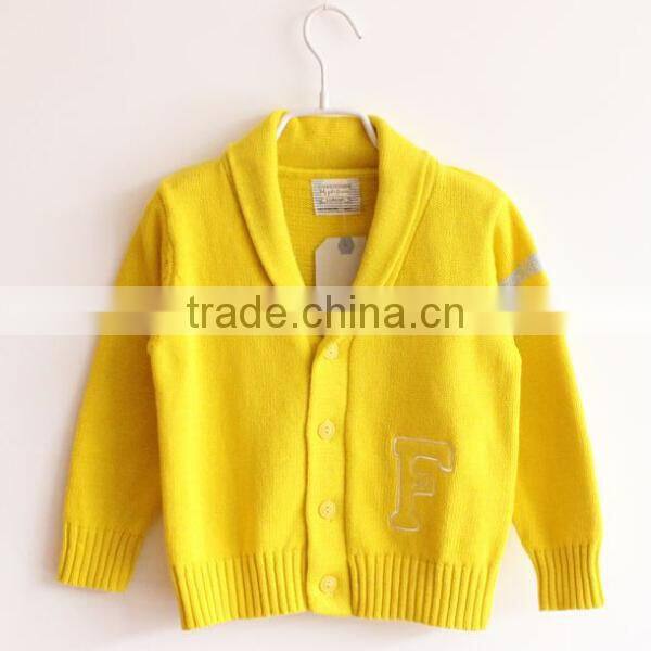 New arrival F letter long sleeve autumn baby sweater