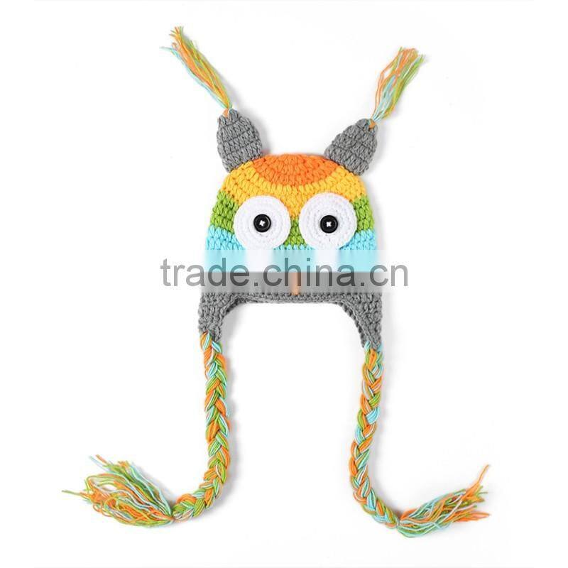Lovely Baby Hot Sale Newborn Baby Infant Toddler Knit Crochet Photo Prop Costume Owl Hat