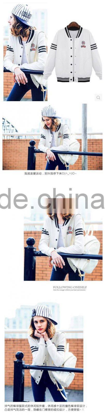 custom women's hot sale baseball jacket /sport jacket