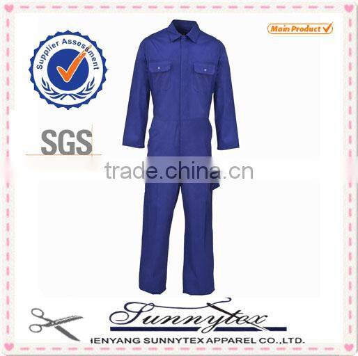 Mechanic Clothing Multi Function Mens Workwear Blue Work Coveralls