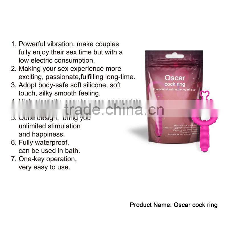 Wholesale Male Masturbation Vibrating Beads Cock Rings