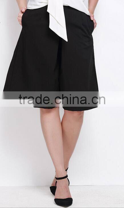 EY0570P New Fashion young women's high waist solid color shorts