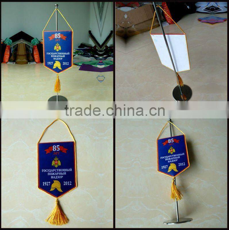 sports metal desk flag