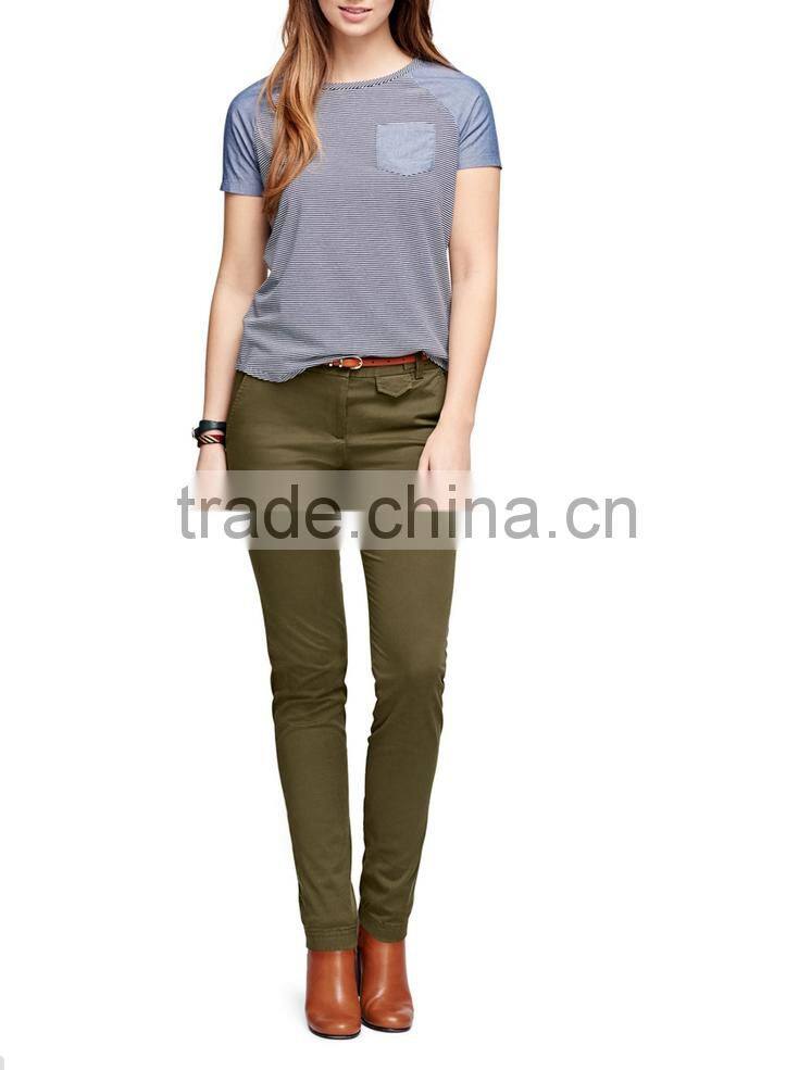 Wholesale cheap short raglan striped t shirts