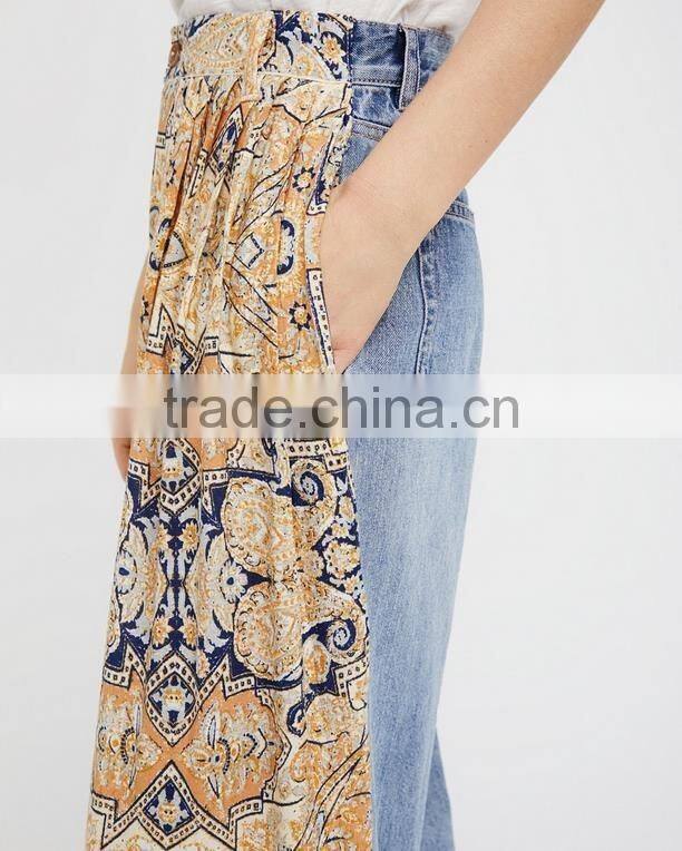 High quality jeans high Waist Long Wide Leg Leisure Jeans with zipper 2017 new model jeans pants for woman