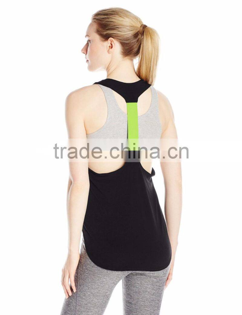 Girls' Fancy Fashion T-shaped Tank Tops Black Tank Top Women Sports Yoga Wear