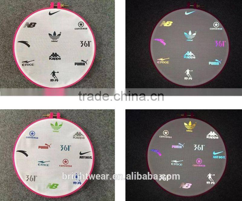 Relfective Policia with blue printing reflective letter be heated on vest for Spain market