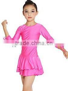 Newest children girl latin dance dress kids dance dresses