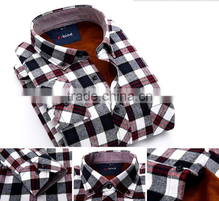 Alibaba wholesale plaid microfiber flannel shirt designs for men fashionable dress shirt manufacturers