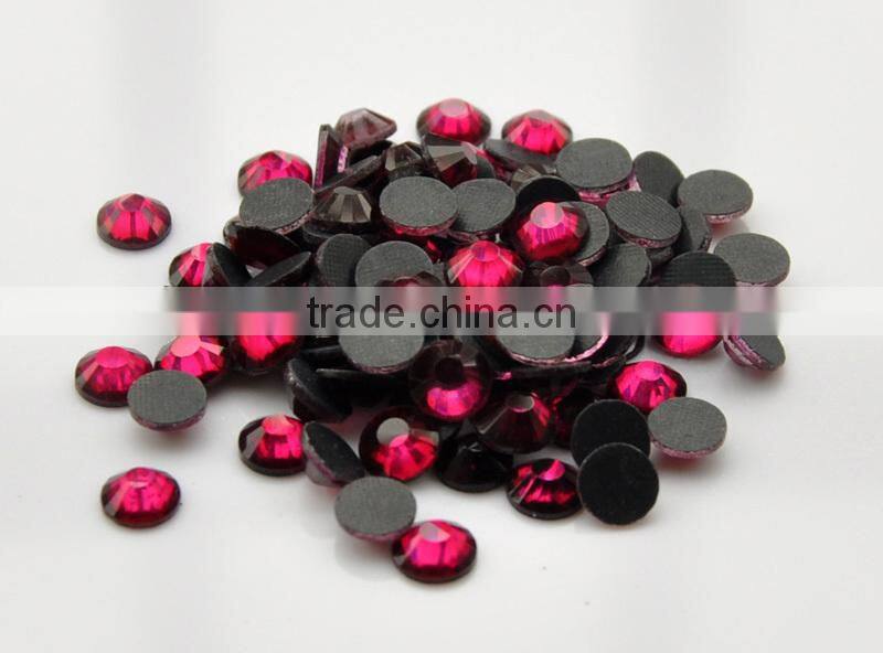 flat back glass rhinestones hot fix