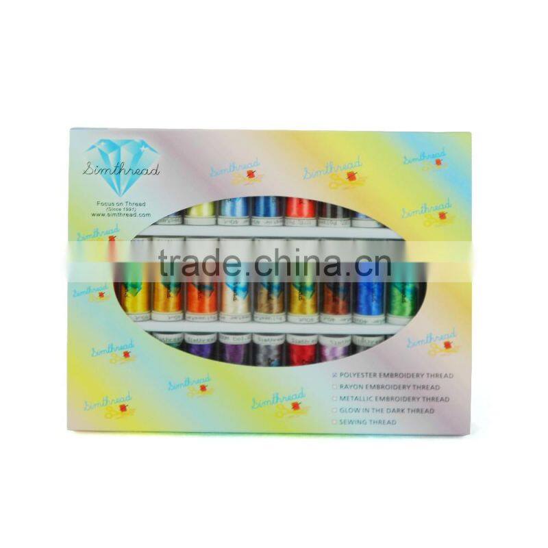 Superior Quality Polyester Embroidery Thread 200 Meters Per Spool