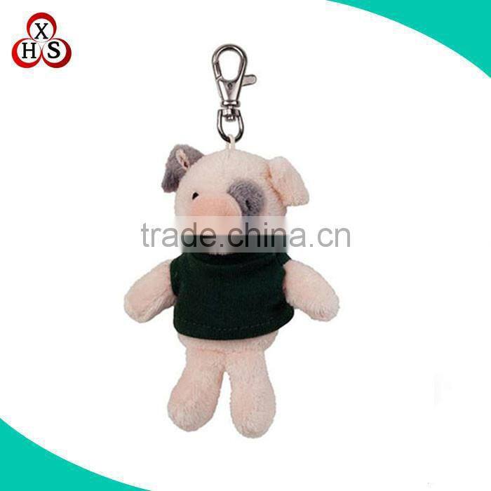 custom OEM keychain plush animal shaped keychain plush