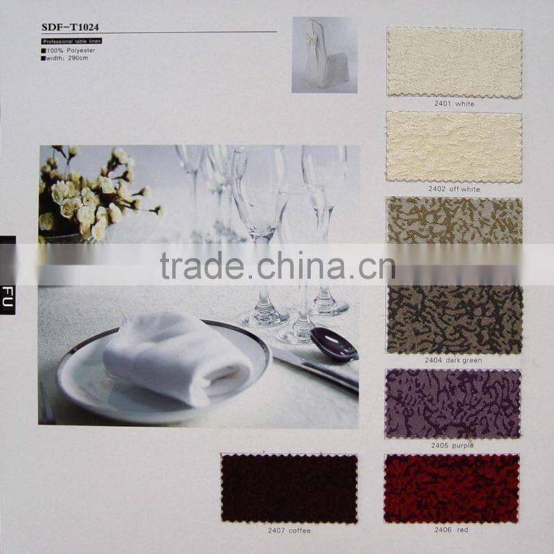 Factory Wholesale hotel restaurant banquet party table linens white tablecloth wedding round table cloths for sale