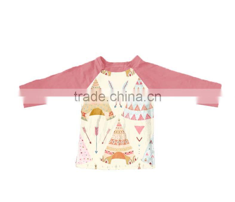 Baby Tshirt Teepees T-Shirts Raglan Baby T-Shirts Wholesale