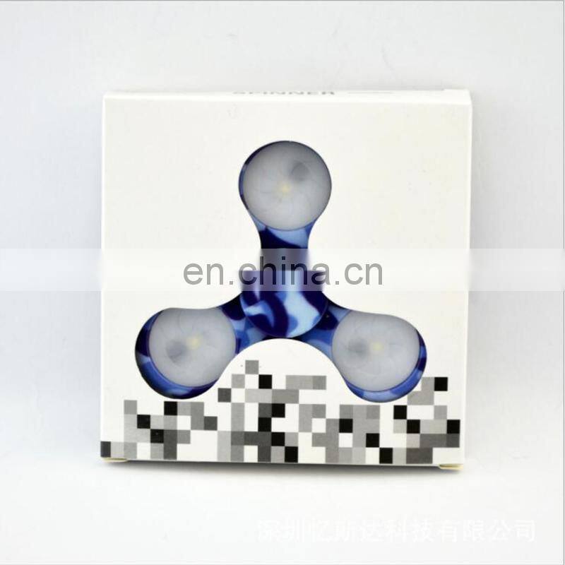 Magic Finger Toy ABS LED Light Finger Hand Spinner For Autism Anxiety Stress Relief Fidget Focus Toys Gift