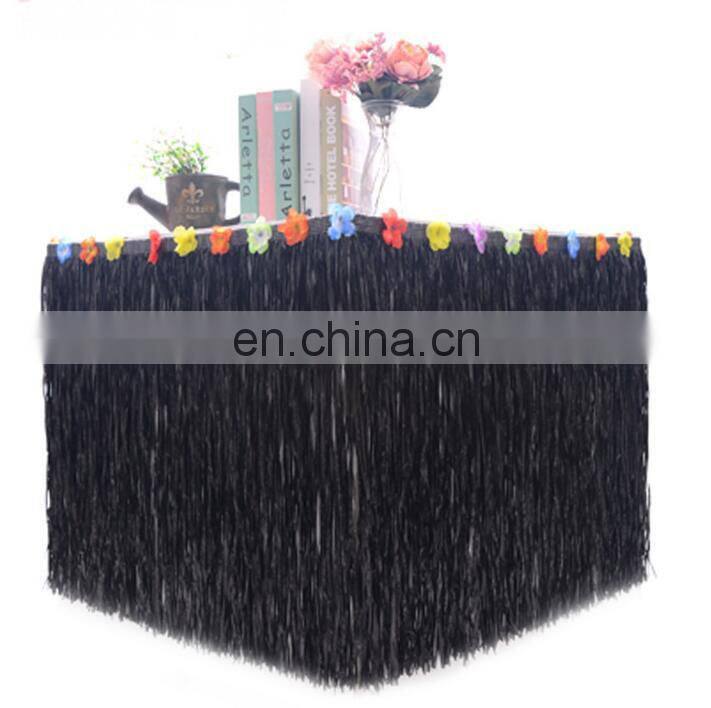 Hawaiian Table Skirt Luau Hibiscus Table Hula Skirt