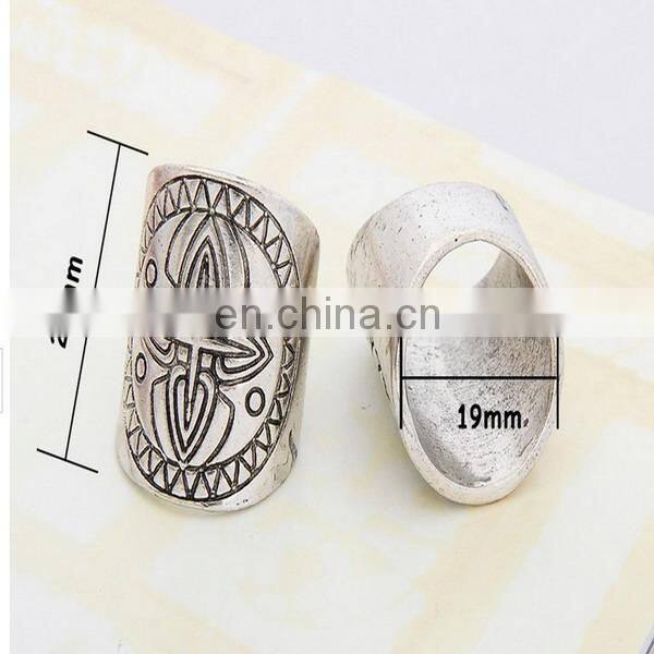 Delicate arrow flower engraved rings fashion sparking rings jewelry