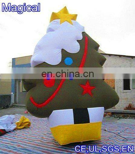 Inflatable Jingling Bell tree with snowman for christmas decoration