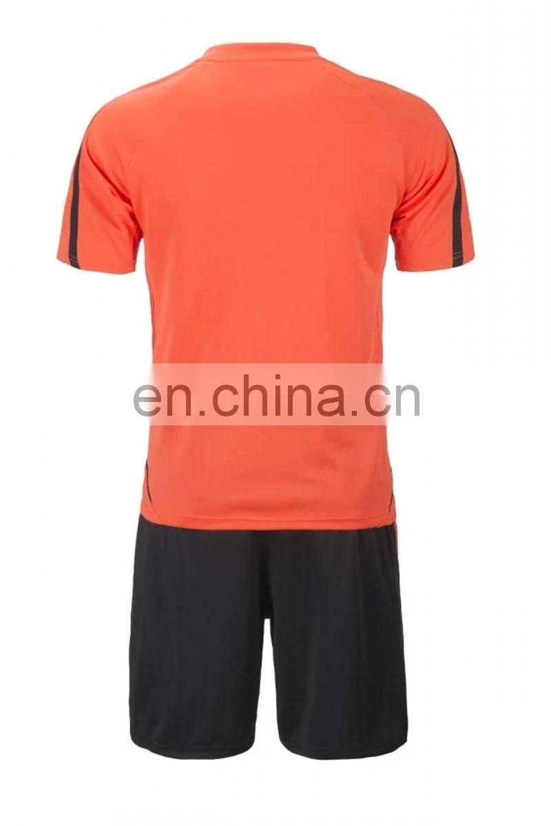 2016 top sale men sublimation orange color soccer uniform design