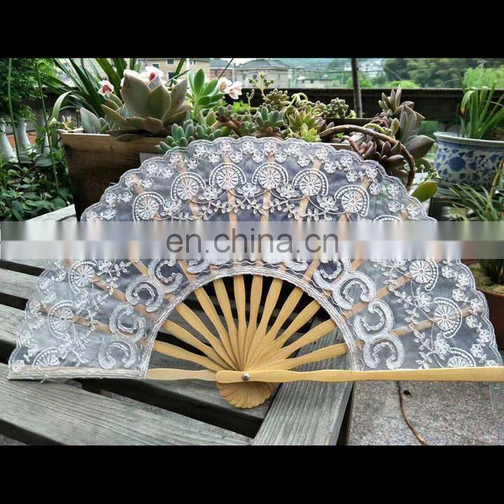 7.8inches Amelie Factory Handmade Lace fan Wedding Favors Gifts for Guests