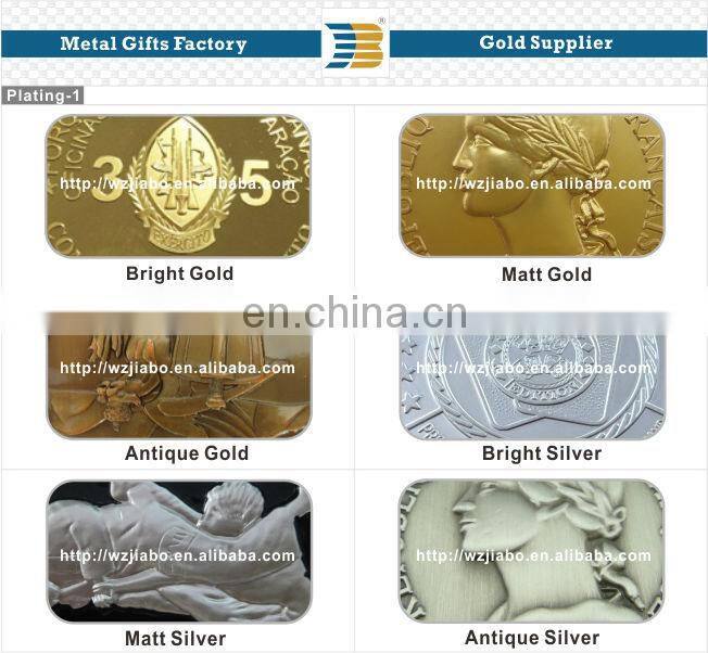 New custom barcelona souvenir zinc alloy plate