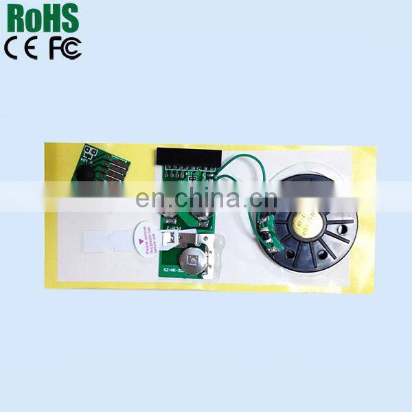 Programmer sound chip for greeting cards