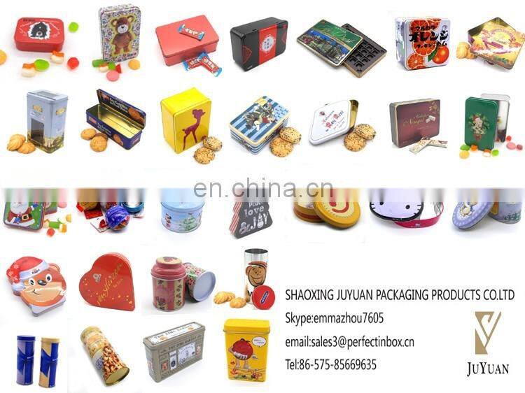 Cute penguin shaped irregular chirstmas gift packing metal tin box