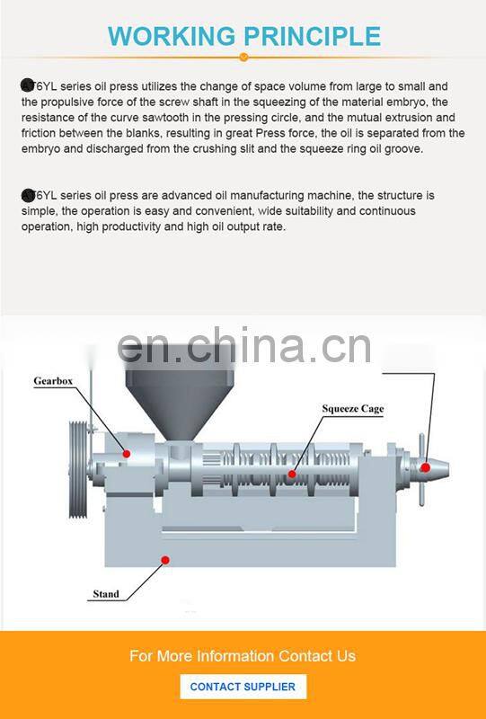 2018 Hot Sales Model 6TL-68 Screw Oil Press Machine