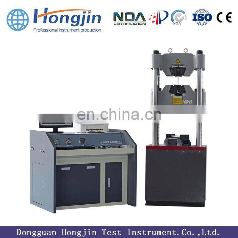 2019 Display Hydraulic Universal Steel Tensile Testing Machine