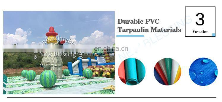 Outdoor boot camp inflatable obstacle course, cheap Kids inflatable Bouncer Obstacle Course