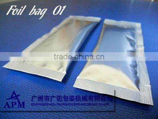 7 foil bag packing samples