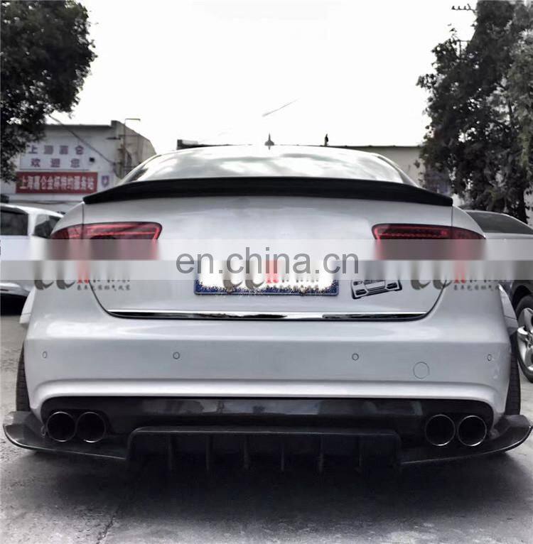 Beautiful carbon fiber CQCV style body kit for Audi A4 front lip rear lip side skirts wide fender with assembly accessories