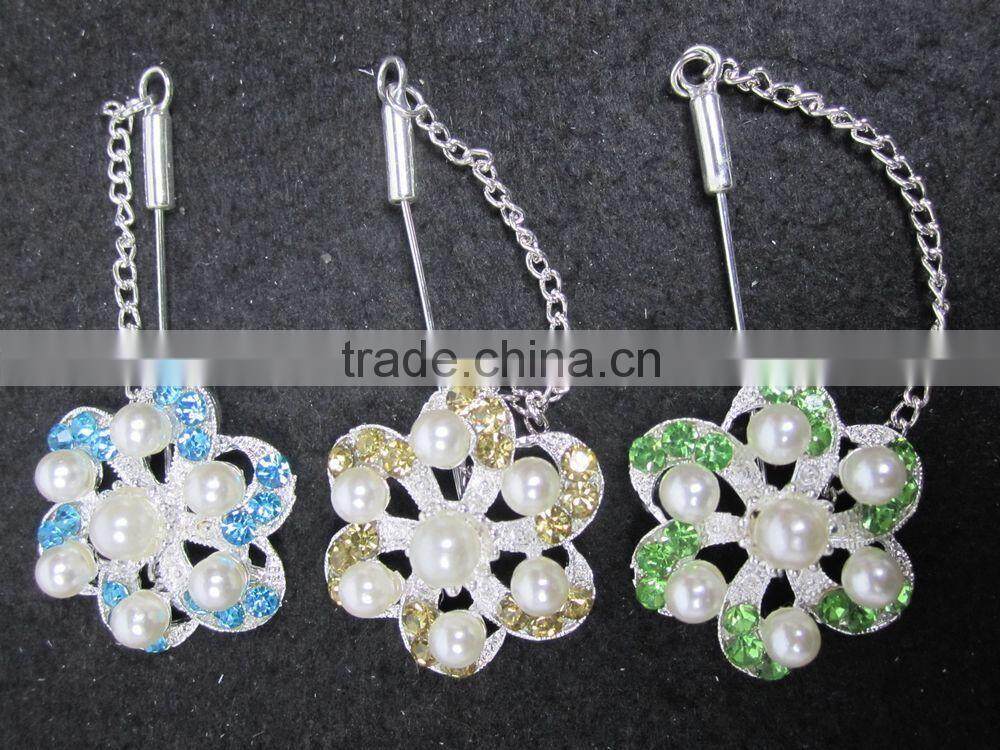 B075 HOT SALE 2014 MUSILM BROOCH HIJAB SCARF PINS