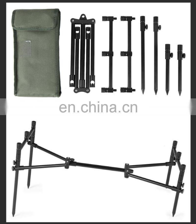 Amazon Fishing Rod Bracket Aluminum Alloy Ground Plug Bracket With Bag Carp Fishing Rod Pod
