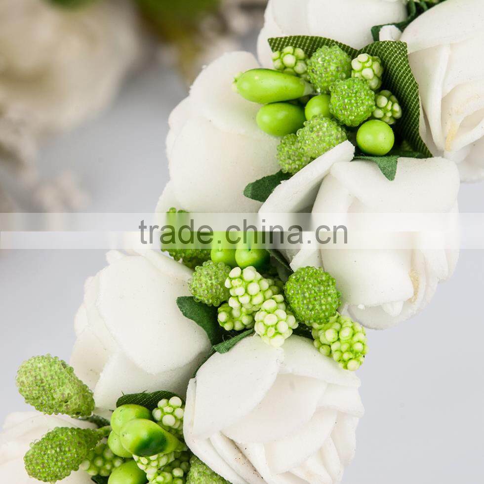 Wholesale Alibaba Wedding Decorate Flower Headband,Floral Bridal Wreath
