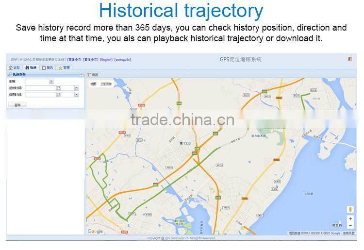 Vehicle GPS Tracking system realtime trace car manage truck GSM Tracker