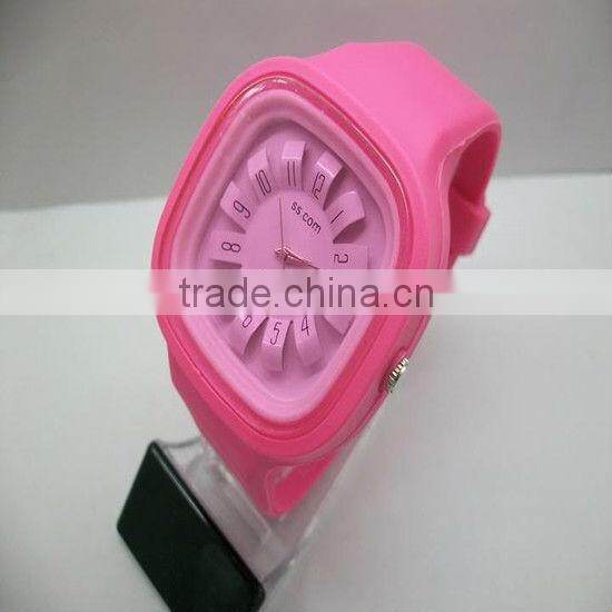 TM-2808 colorful fashion jelly silicon watch bracelet watches