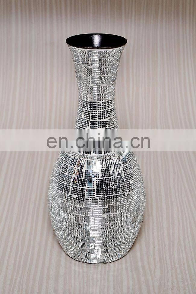 silver aluminium flower pots
