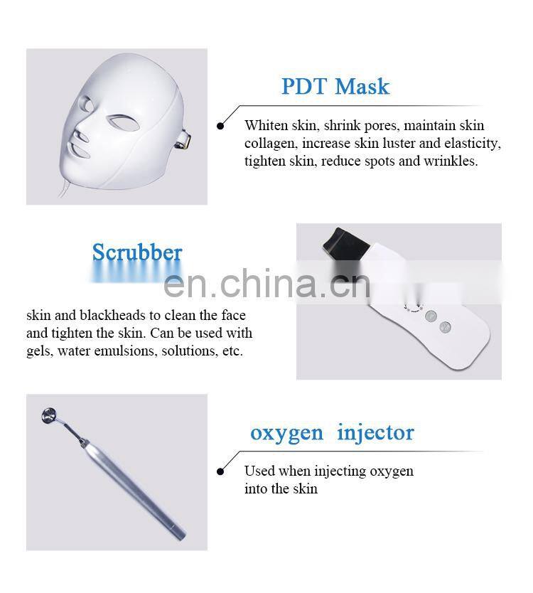 Multifunction 7 in 1 Professional Facial Deep Cleaning Diamond Oxygen Jet Peeling Microdermabrasion Machine