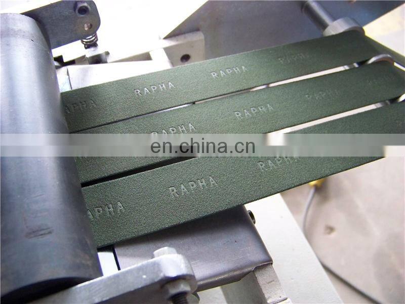 UT12 Fully Automatic Garment Elastic Ribbon Hot Foil Stamping Machine, Textile Fabric Satin Label Roll Heat Transfer Press