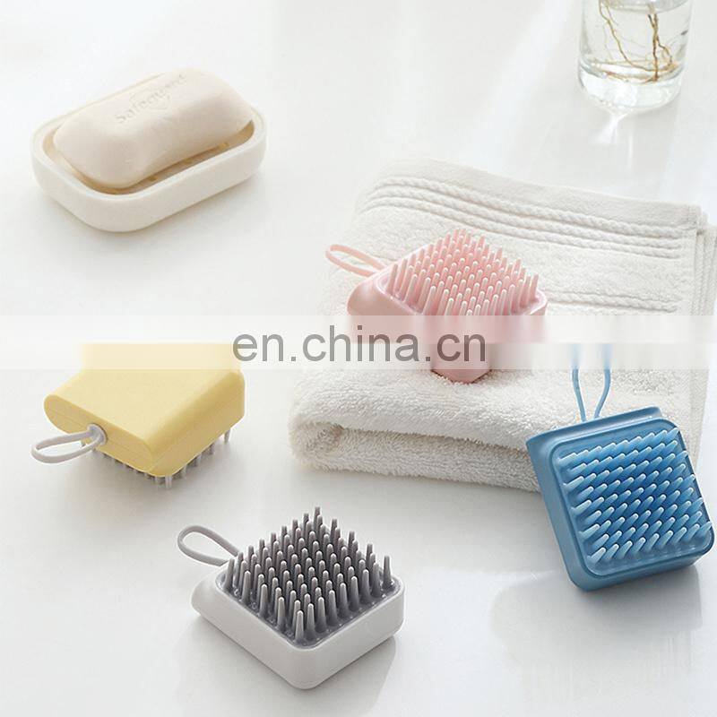 High quality Salon Head Massager Shampoo Scalp Massage Brush Hair Washing Comb Body Shower Brush Bath Spa Slimming Massage Brush