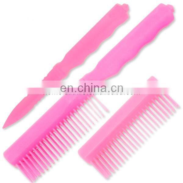 9 Inch plastic handle knife with plastic fixed blade knife for gift