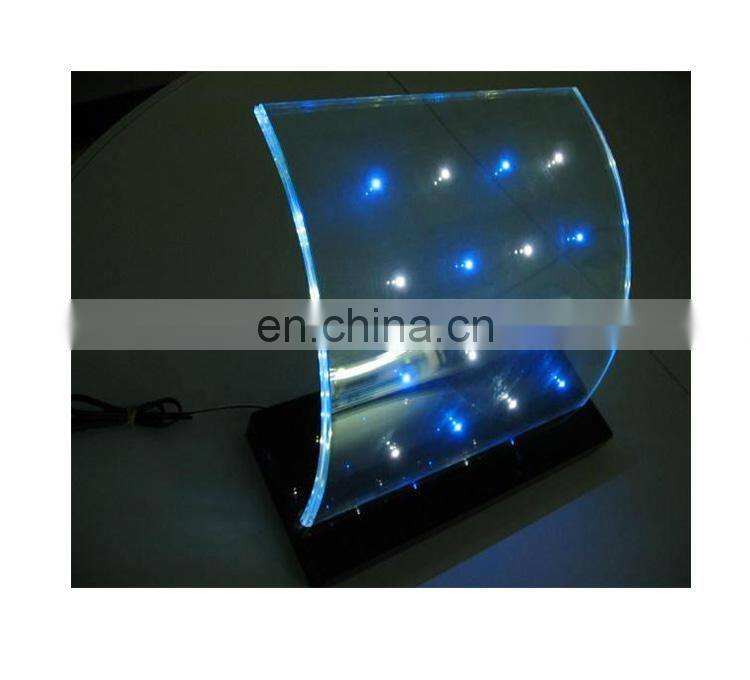 Decorative Wall Paritition Lighting LED Glass Display