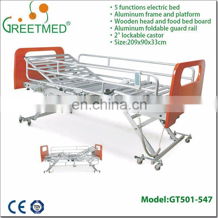 Good price 2/3/5/7 functions electric hospital bed with CE approved