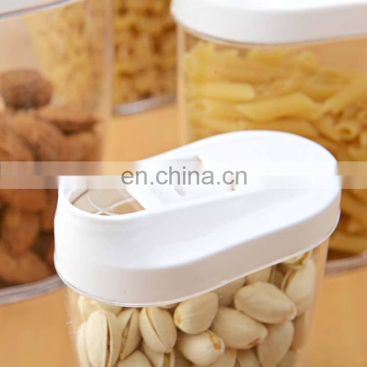 5 Pack Plastic Cereal Containers Storage Set With Easy Pour Lid