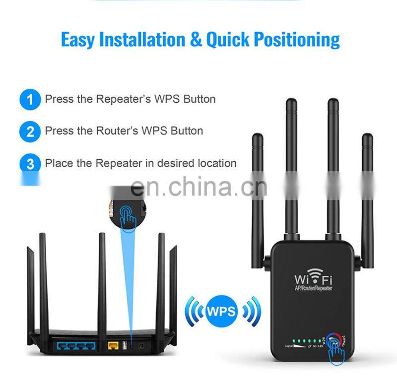 SDS1238 ALLINGE High Gain Wireless 1200Mbps USB WIFI Range Extender Wi-fi Booster