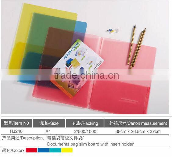 hot sale report file folder document carryting file folders a4 pp plastic file folder
